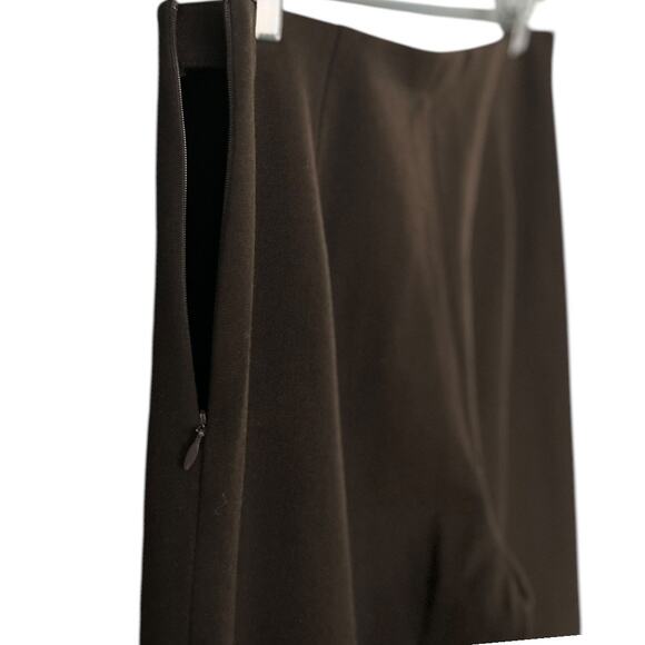 Fabrizio Gianni Stretch High Waist Ponti-Knit Pant Brown Women's Size 30 Career - Picture 4 of 5